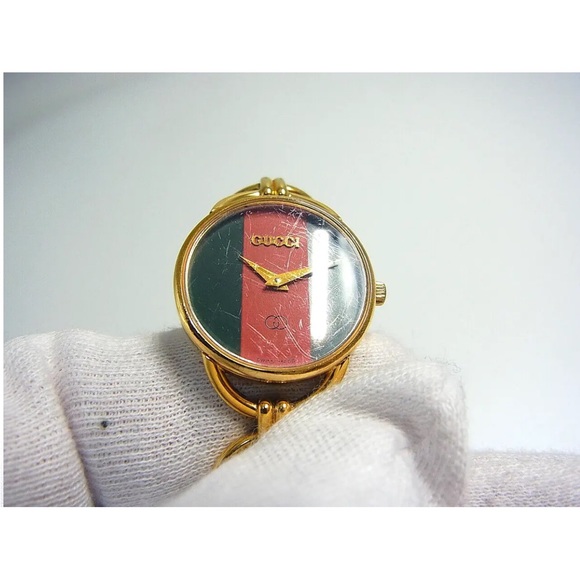 Sold Gucci 6000L Sharry Shelly Dilal 25mm Ladies Women's Swiss Qz Watch Working - Picture 13 of 16